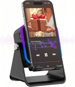 [Produk No : 28] MILOUZ 5-in-1 Wireless Induction Speaker with Phone Stand