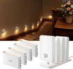 [Product No: 64] EZVALO Motion Sensor Night Lights, 8pk Rechargeable LED Stair Lights with Charging Station
